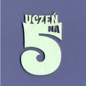 Tekturka Crafty Moly Napis G3 - Uczeń na 5